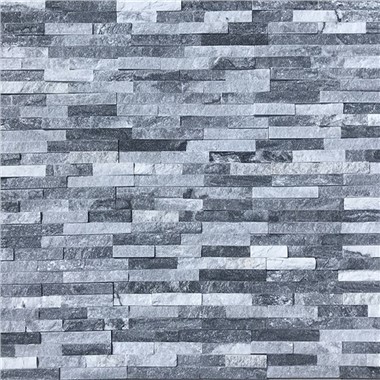 Revestimiento Superfino de Piedra Natural para Exterior Cuarcita Blanca y Gris JRF-050TZ