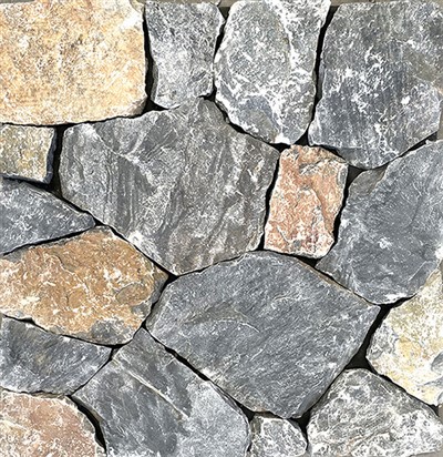 Decoración de Pared Piedra Suelta Color Azul y Oxidado JRSR-008