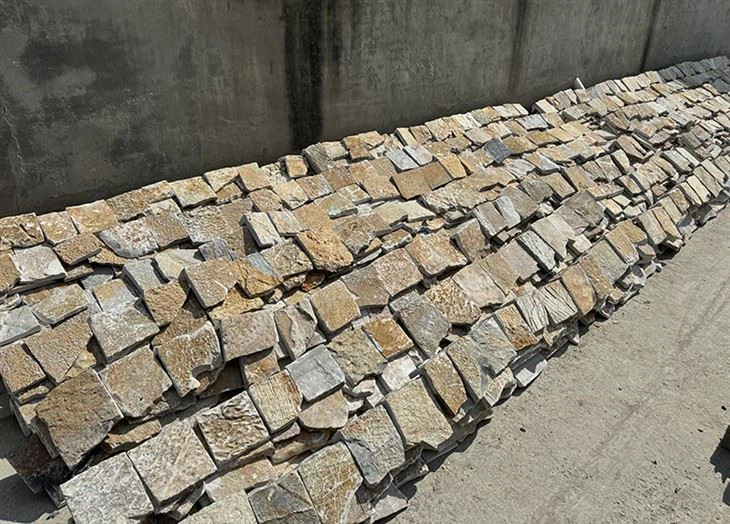 Beige Color Limestone Ashlar Outdoor And Indoor Veneer JRSC-100