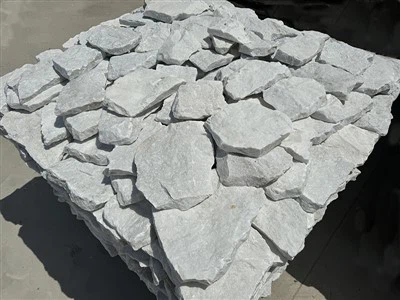 Mosaico de revestimiento de piedra natural de cuarcita blanca JRSR-043